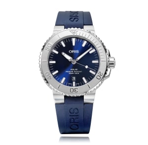 Oris aquis automatic blue dial hot sale